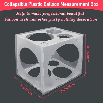 Catcan 11 Holes Balloon Sizer Cube Box, 2-10 Inch Balloon Measurement Tool | - Image 2
