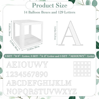 14 Pcs Transparent Balloon Boxes - Image 2