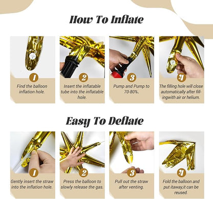 FOTIOMRG Black and Gold Balloons Garland Arch Kit, 5 10 12 18inch Black Gold - Image 4