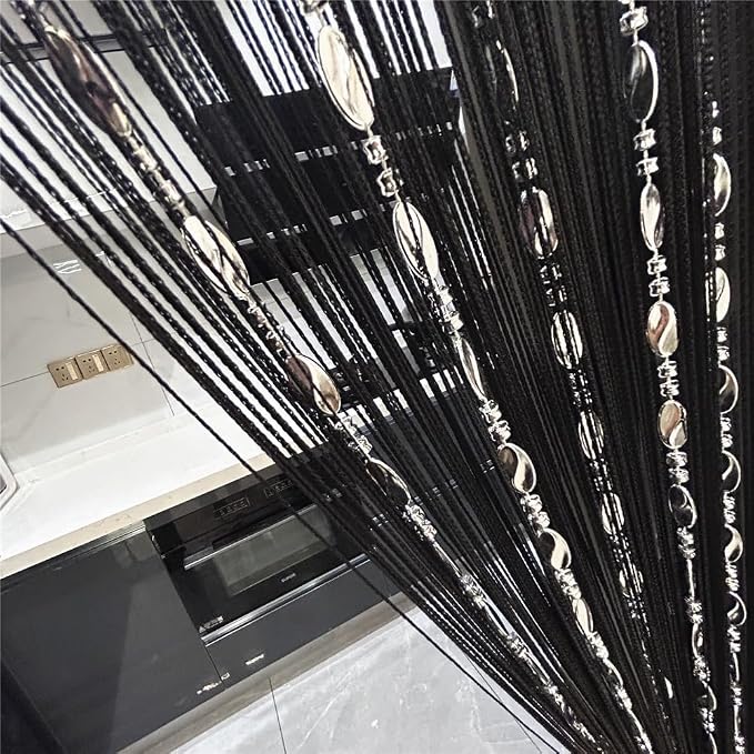 ave split 100cmX200cm Decorative Door String Curtain Beads Wall Panel Fringe by avesplit