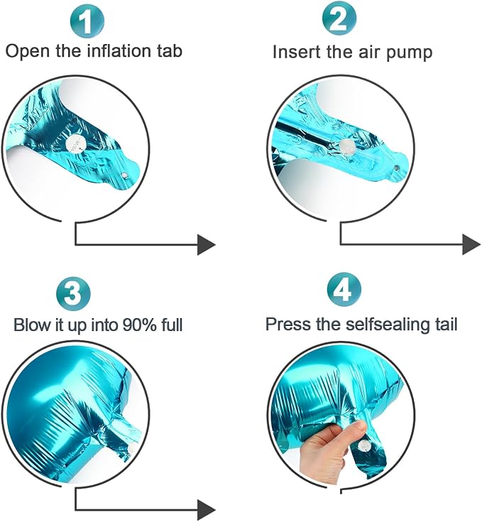 LightBlue 5 Balloon - Image 6