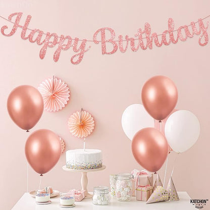 KatchOn Glitter Cursive Happy Birthday Banner 10 Ft, Birthday Decorations | - Image 7