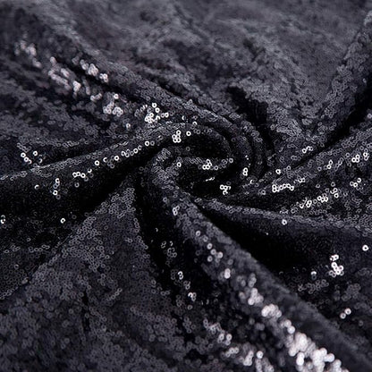 JYFLZQ Black Sequin Backdrop Curtains 4ft x 6.5ft 1 Panel Glitter Photo Booth - Image 6