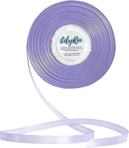 Light Purple Ribbon 1/4 Inches 36 Yards Satin Roll Perfect by LilyRin