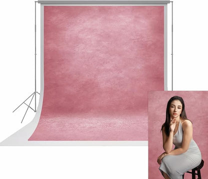UrcTepics 6x8ft Professional Pink Portrait Backdrop Abstract Textured Backdrops by UrcTepics