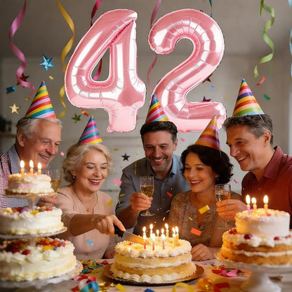 40 Inch Number 42 Balloons for 42nd Birthday Party Decorations, 0-100 Jewelry - Image 2