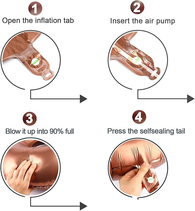 Coffee Brown Number 0 Balloon 40 Inch - Image 6