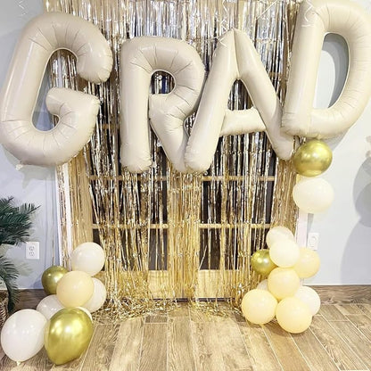 Letter Balloon 40Inch Cream White Big Alphabet Balloons Letter Z | Giant Foil - Image 3