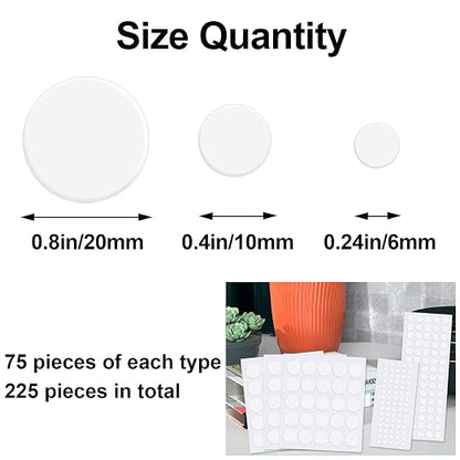 JANYUN 225 Pcs Double Sided Sticky Dot Stickers Round Putty Clear Sticky Tack - Image 2