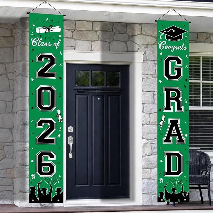 Graduation Decorations 2026, Graduation Banner Class of 2026, Congrats Grad by LINHAXM