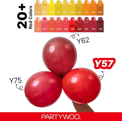 PartyWoo Red Balloons 85pcs Different Sizes of 18 12 10 5 Inch | Balloons - Image 4