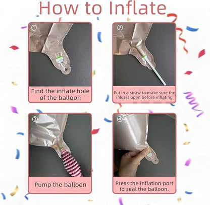 AULE 40 Inch Big Pink 5 Balloon Number - Image 3