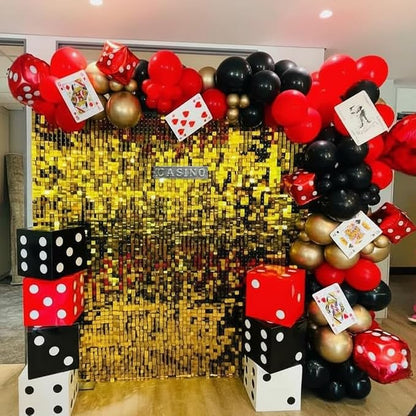 204Pcs Casino Balloon Garland Arch Kit - Image 5