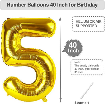 Numbers 23 Balloon 40Inch Gold Balloons - Image 5