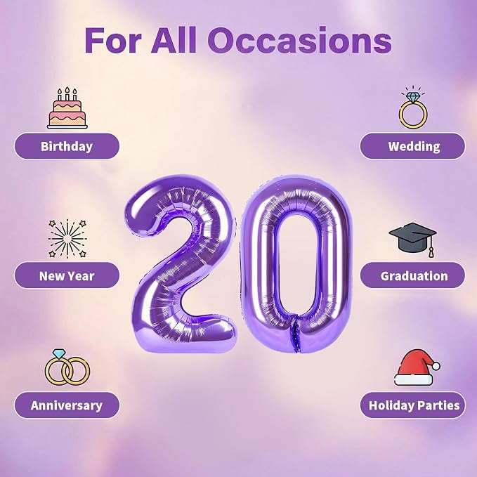 Number Balloons for Birthday Decorations - Image 5