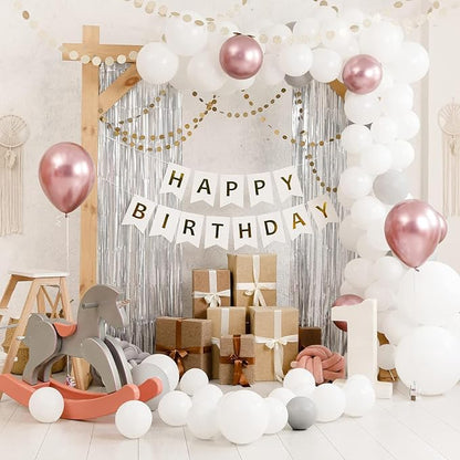 Crosize 8 Pack Sliver Party Streamers Backdrop, 3.3 x 9.9 ft | Tinsel Foil - Image 6