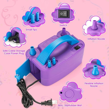 Balloon Pump Electric with Dual Nozzles & Tying Tool - Image 2
