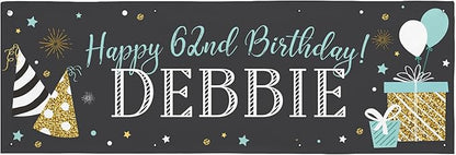 Let's Make Memories Personalized Happy Birthday Banner by LetsMakeMemories