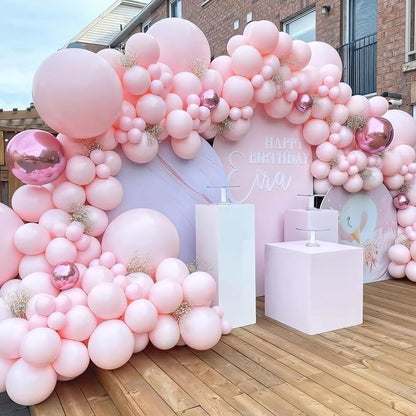 Pastel Pink Balloons Different Sizes 135pcs 18 12 10 5 Inch Light Pink Balloon - Image 4