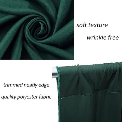 AK TRADING CO. 10 feet x 10 feet Black Polyester Backdrop Drapes Curtains Panels - Image 8