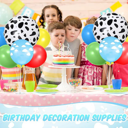 2 Sets Cartoon Birthday Party Decorations Table Centerpiece Red Yellow Blue - Image 6