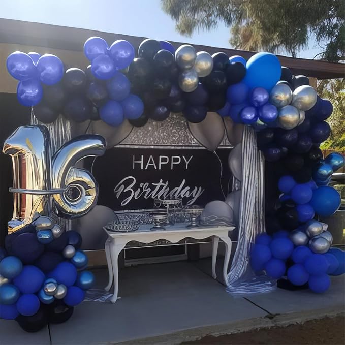 Blue and Black Balloons - Image 4