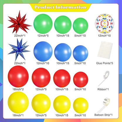 Rainbow Colorful Balloons Arch Kit - Image 6