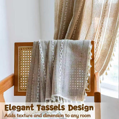 Sutuo Home Natural Boho Curtains 96 Inches Long - Image 4