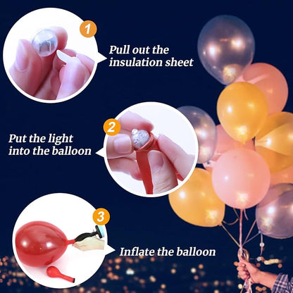 100PCs Mini Led Lights, Flashing Led Balloons Light - Image 4