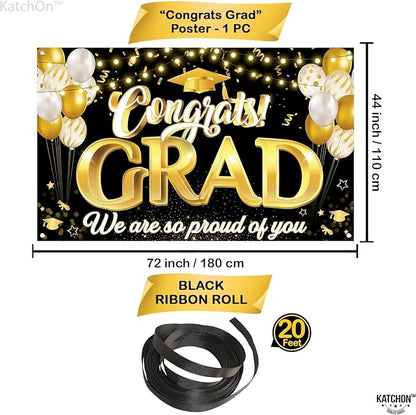 KatchOn Congrats Grad Banner 72x44 Inch | Congrats Grad We are So Proud of You - Image 3