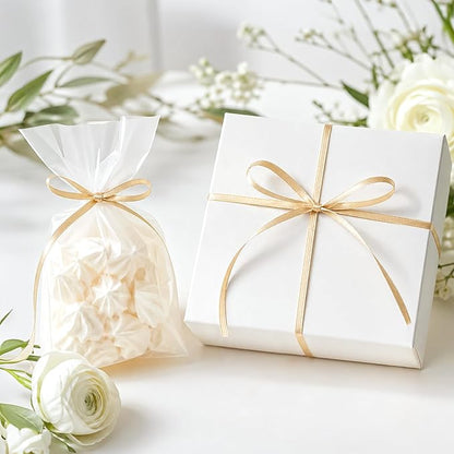 KINGLAKE Champagne Gold Satin Ribbon - Image 4