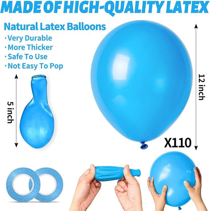 Light Blue Balloon 110pcs - Image 3
