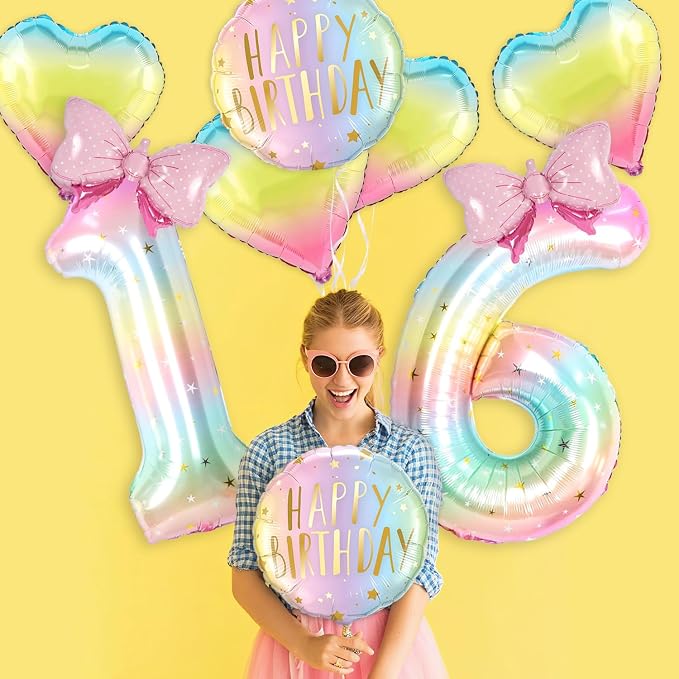 10 Balloon Numbers 10th Birthday Decorations - Image 5