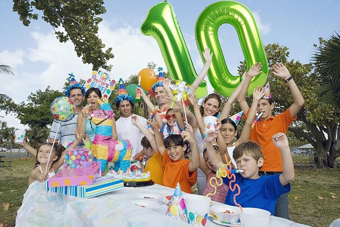 2 Balloon Numbers, 40In Green Balloons - Image 4