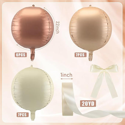20 Pcs Boho Wedding Foil Balloons Giant 22 Inch 4d Wedding Balloons - Image 2