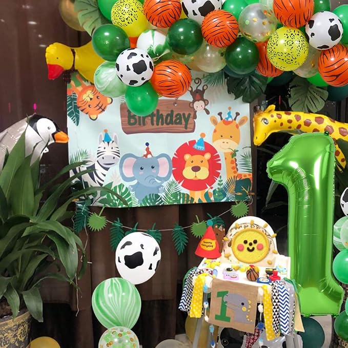 TONIFUL 40 Inch Green Number 4 Balloons Large Foil 4th Birthday Decorations | - Image 4