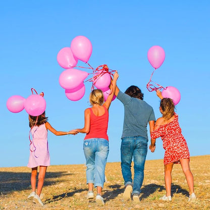 Pink Balloons Light Pink Birthday Decorations 100 Pack 12 inch Round Gender - Image 7