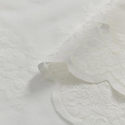 Kotile Ivory Sheer Lace Curtains - Image 7