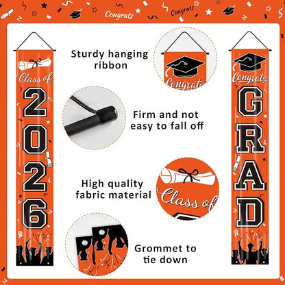 Graduation Decorations 2026, Graduation Banner Class of 2026, Congrats Grad - Image 2