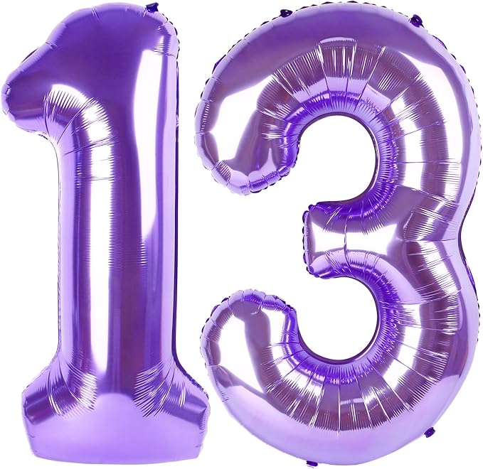Numbers 12 Balloon 40Inch Purple Balloons by Argthjy