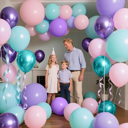 18 Inch Teal Balloons 12 Pack Big Balloons Thick Latex Turquoise Dark Teal - Image 5