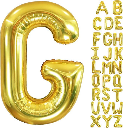 40 Inch Letter Foil Balloons Gold by Aeniaza
