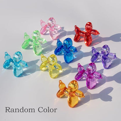 Yopcuvi 120 PCS Mini Balloon Dog Sculpture Keychain, Nine Colors Randomly Mixed - Image 5