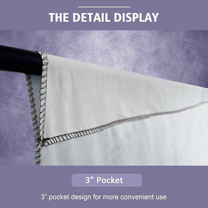 Abstract Photography Backdrop for Photoshoot 6x8ft, Light Purple, No Stand | - Image 6