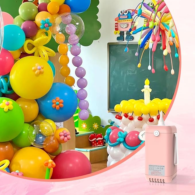 AXHJ Balloon Pump Electric Air Pumps, 2-in-1 Electric Air Balloon Pump，Balloon - Image 7