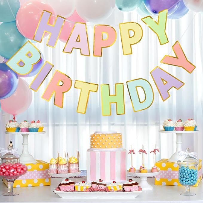Pre-Strung Happy Birthday Banner - Image 8
