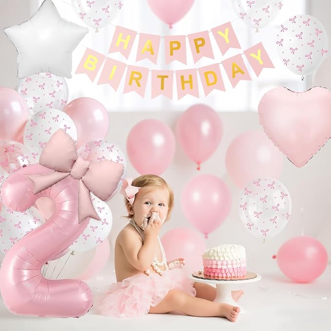 2nd Pink Bow Birthday Decorations - Image 9
