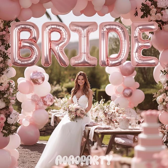 Letter Balloons Rose Gold 40 Inch K Large Big Foil Mylar Balloon | - Image 3