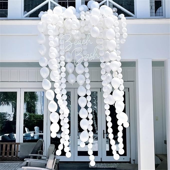 White Quick Link Balloons - Image 5