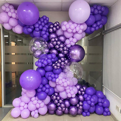 Metallic Purple and Premium Latex Lavender Lilac Balloons - Image 4